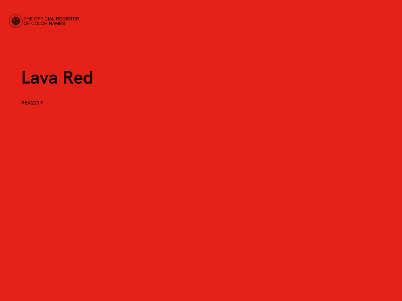 #E42217 - Lava Red color image