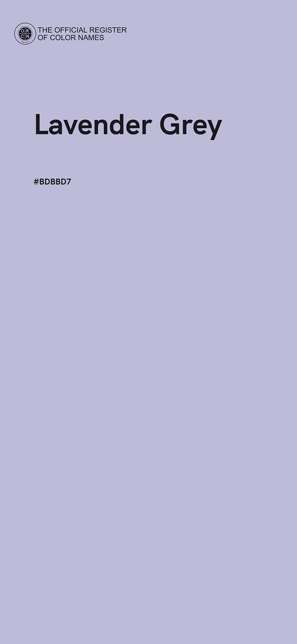 #BDBBD7 - Lavender Grey color image