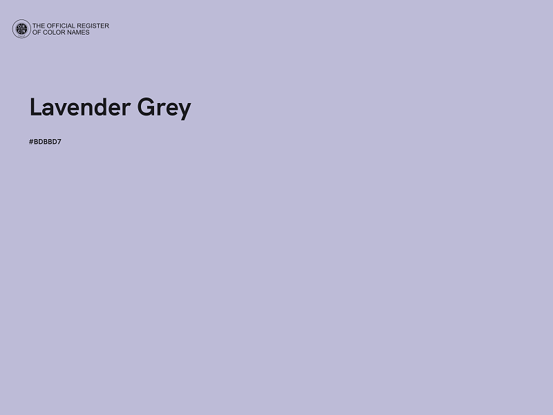 #BDBBD7 - Lavender Grey color image