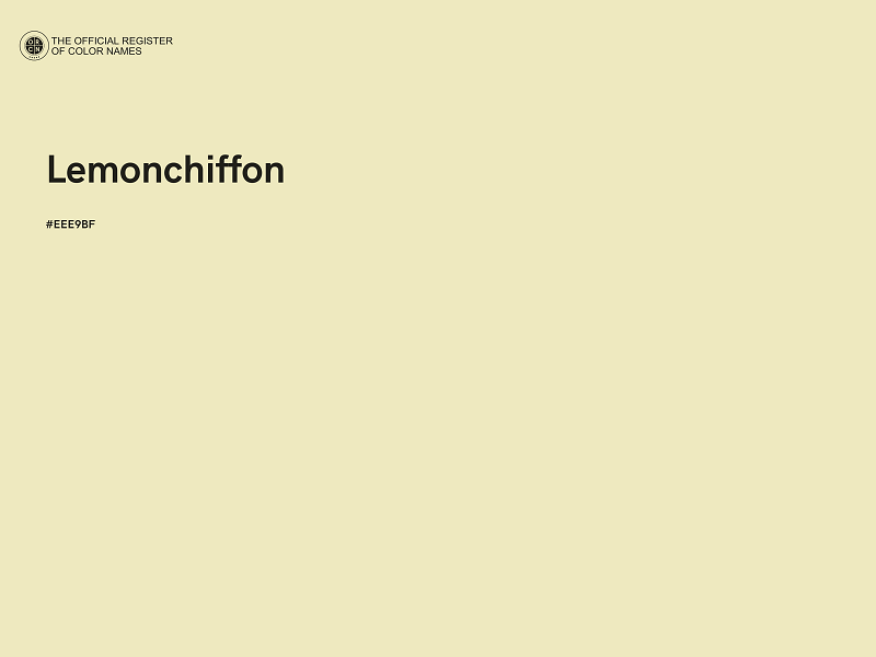 #EEE9BF - Lemonchiffon color image