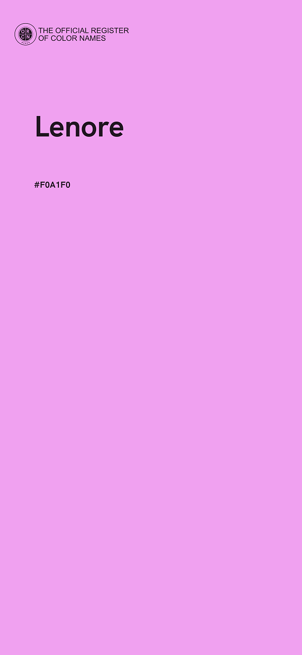 #F0A1F0 - Lenore color image