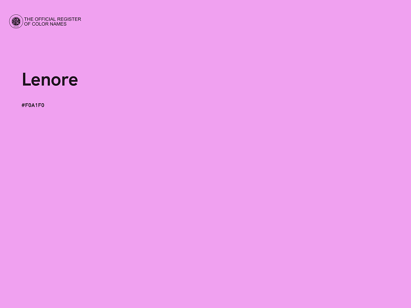 #F0A1F0 - Lenore color image