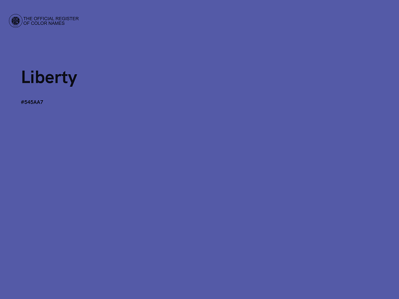 #545AA7 - Liberty color image