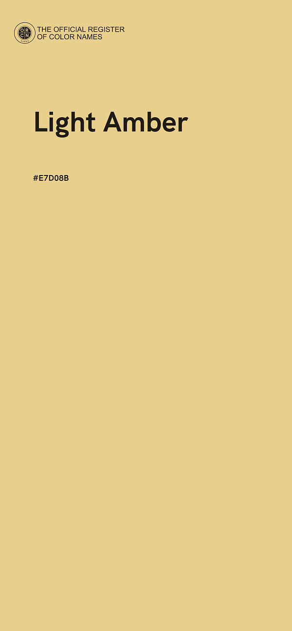 #E7D08B - Light Amber color image