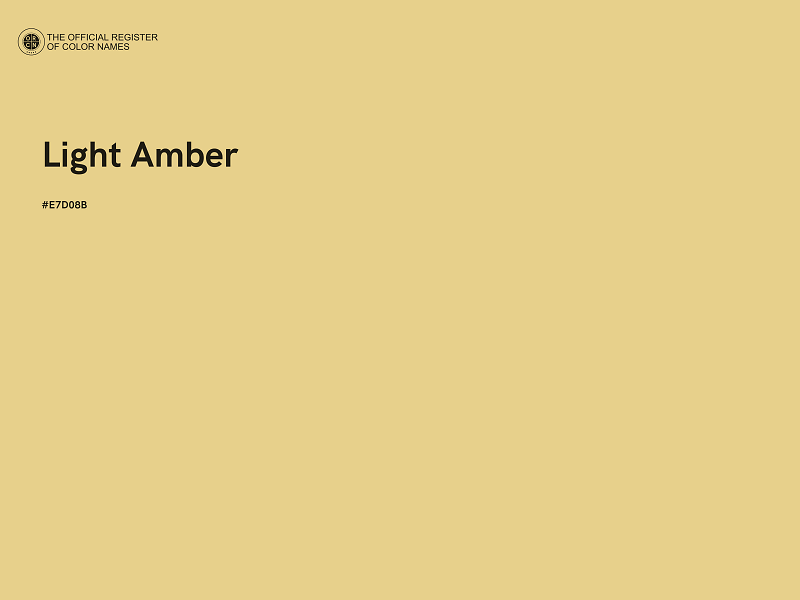 #E7D08B - Light Amber color image