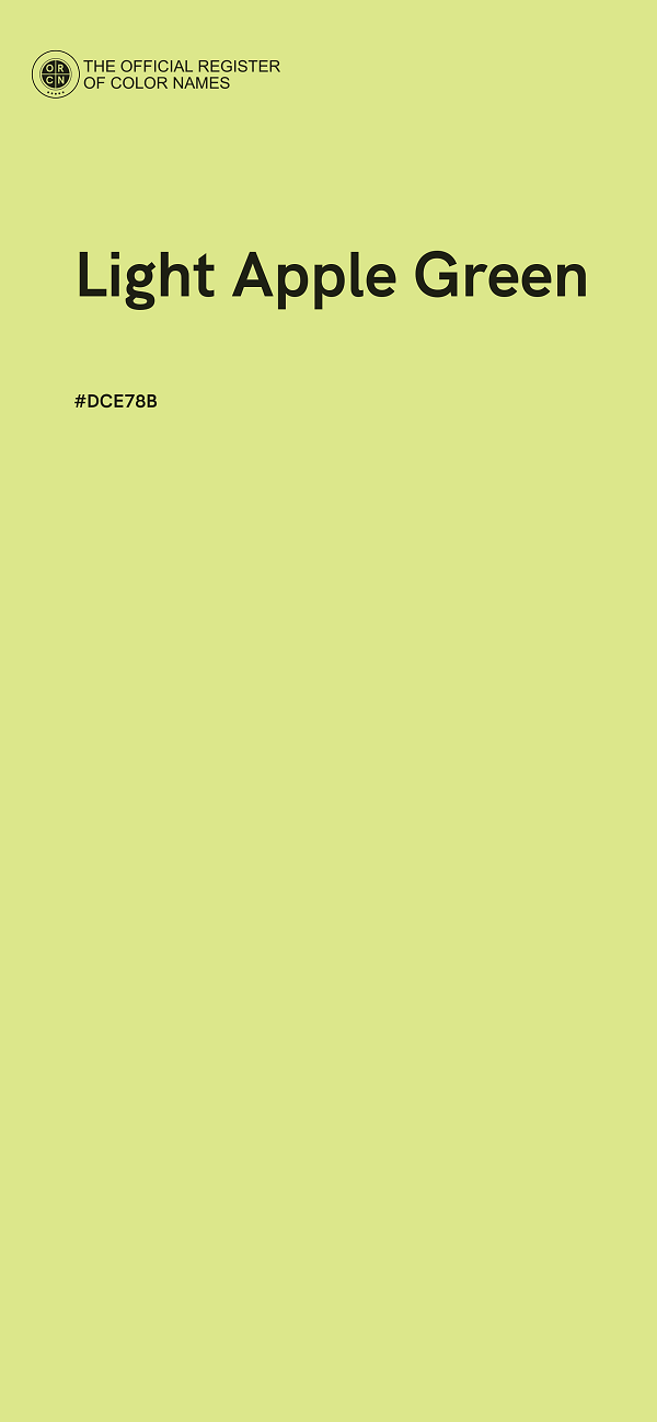 #DCE78B - Light Apple Green color image