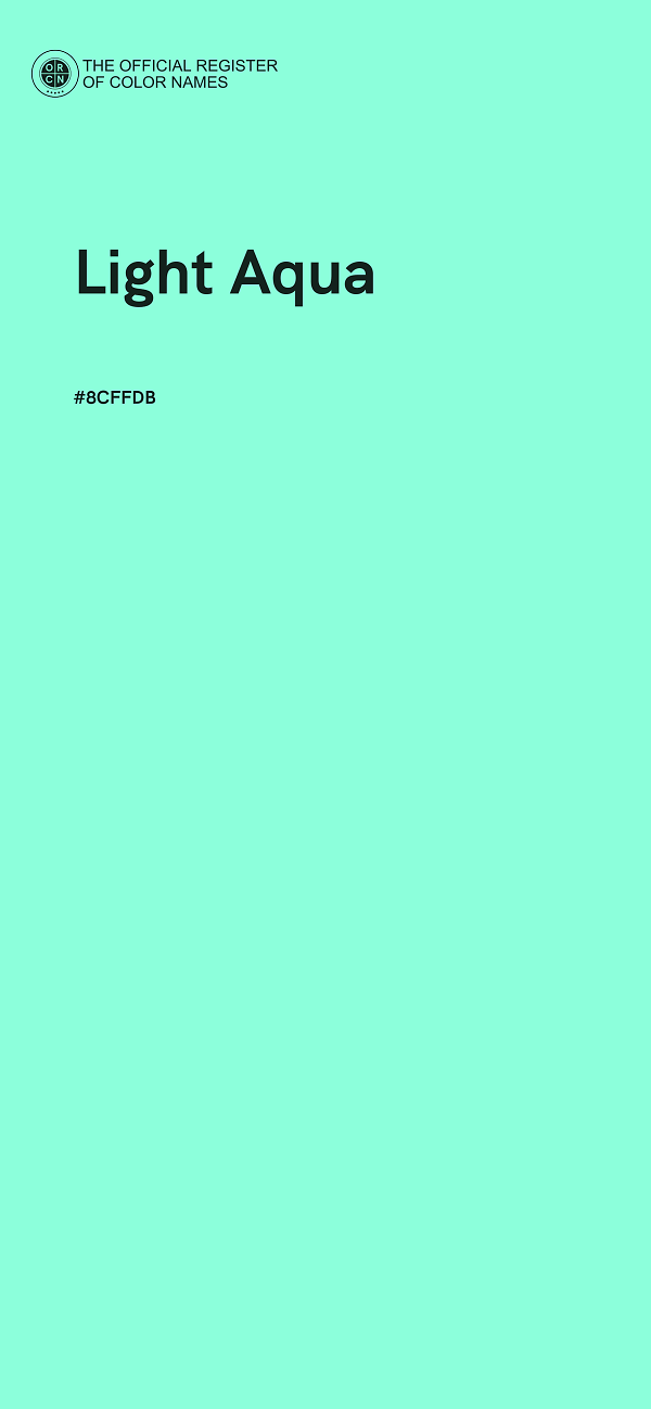 #8CFFDB - Light Aqua color image
