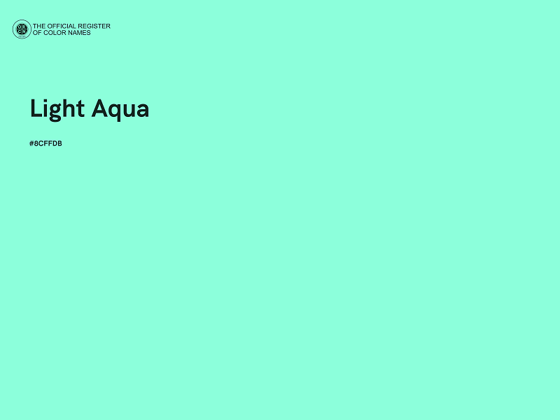 #8CFFDB - Light Aqua color image