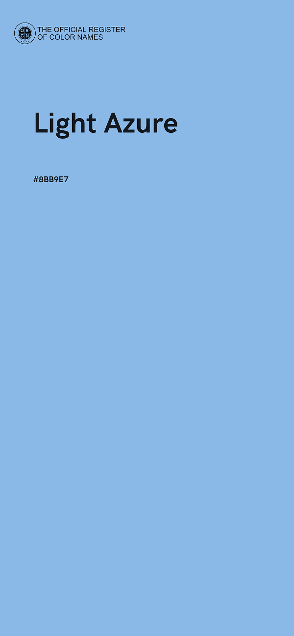 #8BB9E7 - Light Azure color image