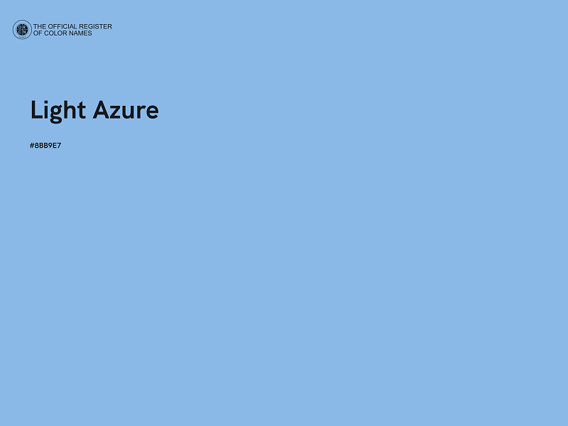 #8BB9E7 - Light Azure color image