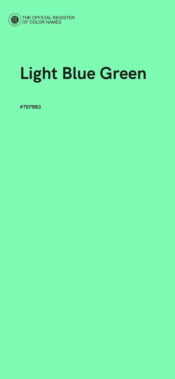 #7EFBB3 - Light Blue Green color image