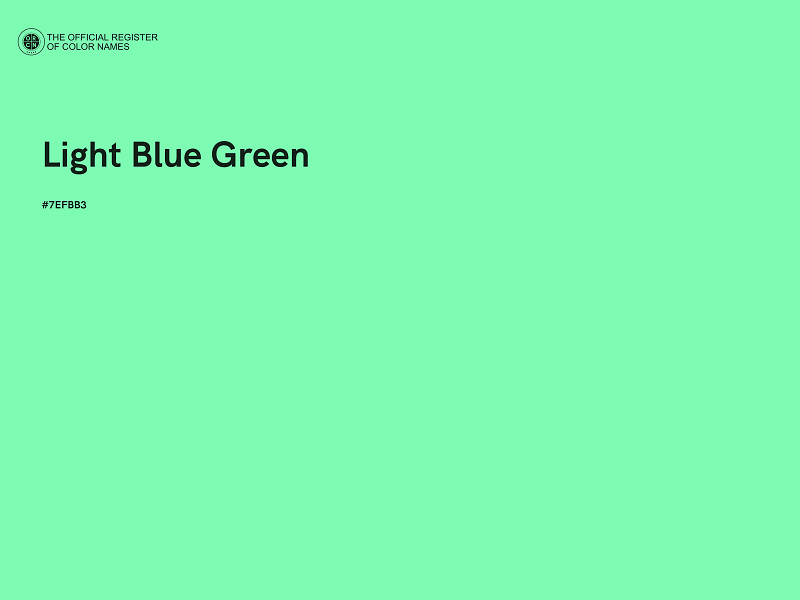 #7EFBB3 - Light Blue Green color image