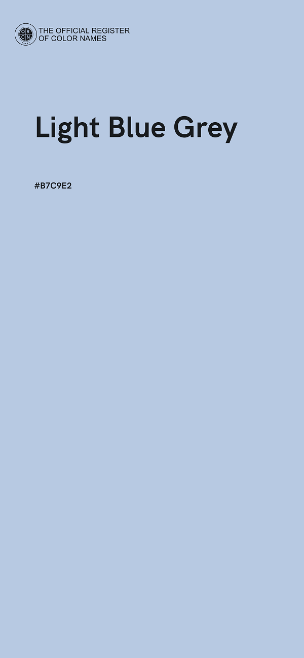 #B7C9E2 - Light Blue Grey color image