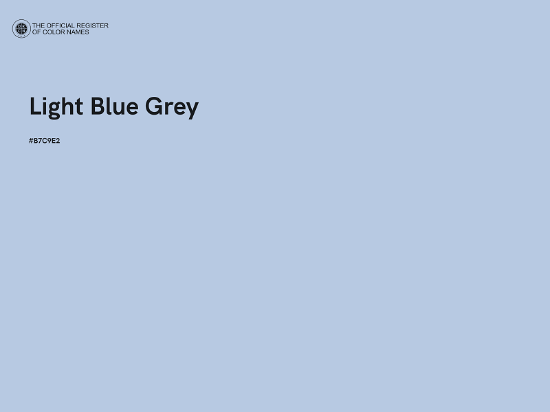 #B7C9E2 - Light Blue Grey color image