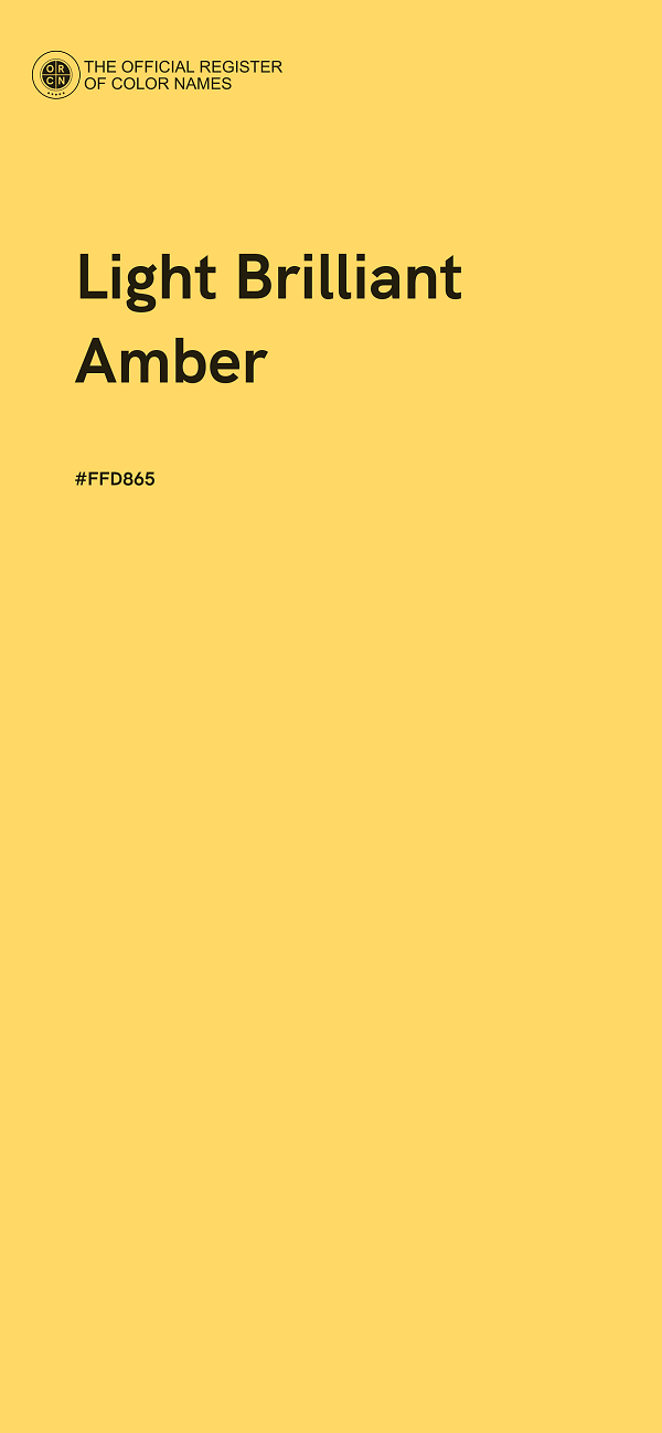 #FFD865 - Light Brilliant Amber color image