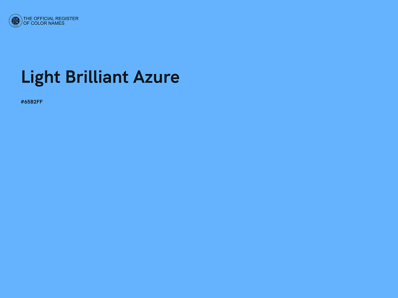 #65B2FF - Light Brilliant Azure color image