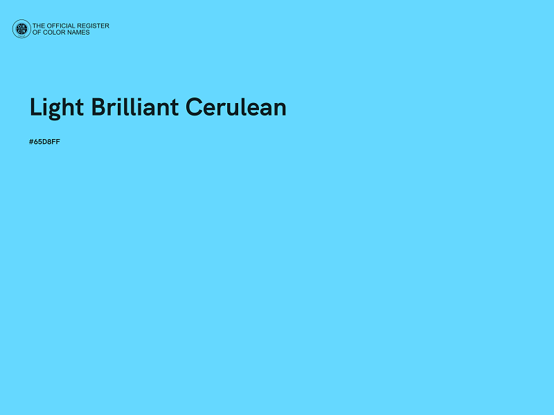 #65D8FF - Light Brilliant Cerulean color image