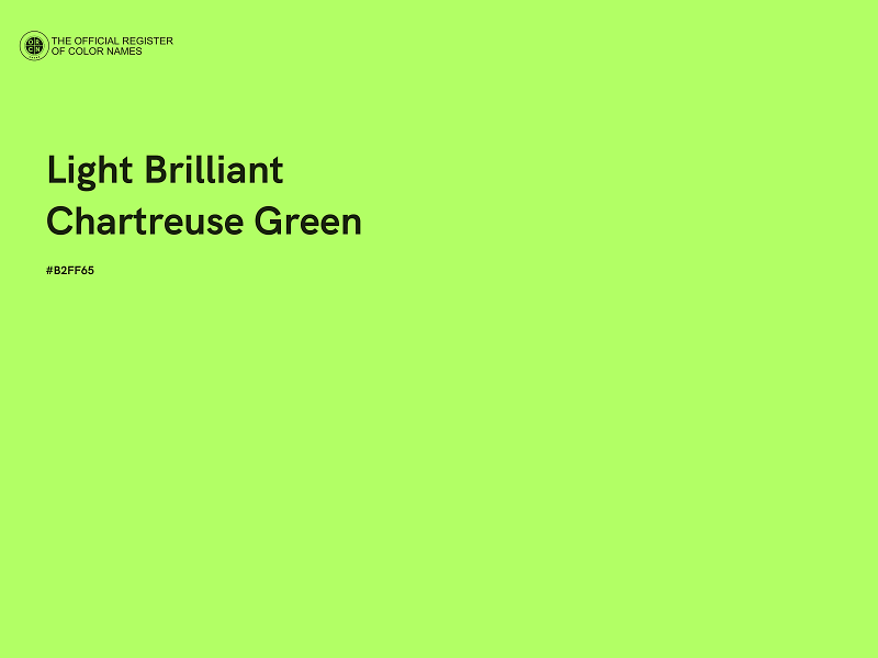 #B2FF65 - Light Brilliant Chartreuse Green color image