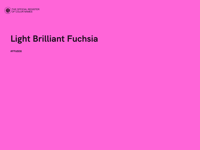 #FF65D8 - Light Brilliant Fuchsia color image