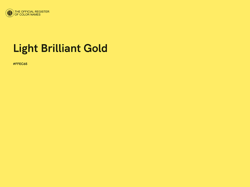#FFEC65 - Light Brilliant Gold color image