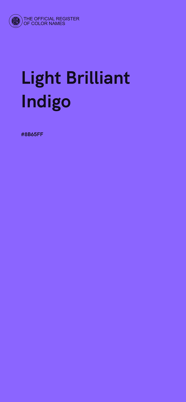 #8B65FF - Light Brilliant Indigo color image