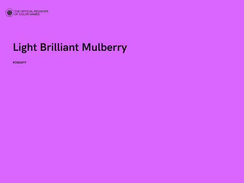 #D865FF - Light Brilliant Mulberry color image