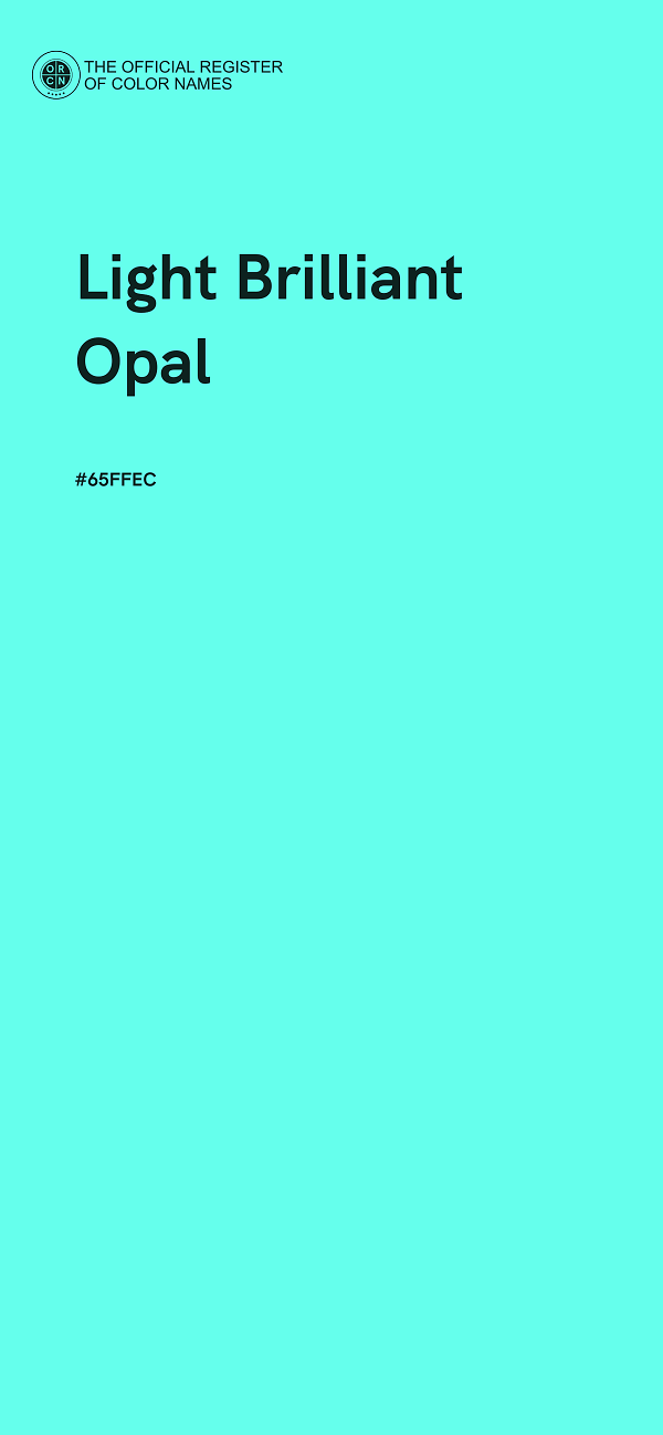 #65FFEC - Light Brilliant Opal color image