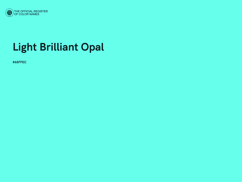 #65FFEC - Light Brilliant Opal color image