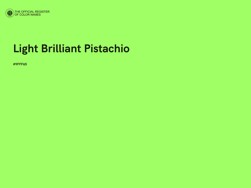 #9FFF65 - Light Brilliant Pistachio color image