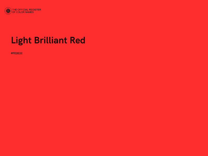 #FE2E2E - Light Brilliant Red color image