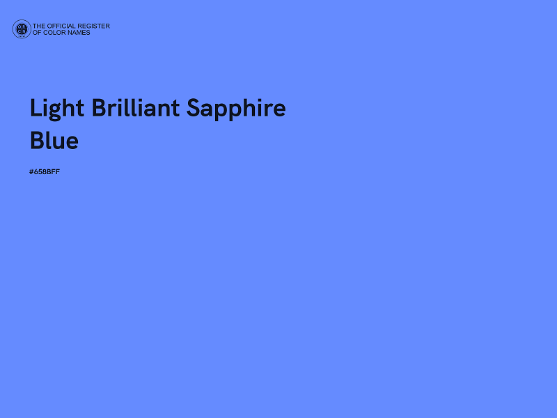 #658BFF - Light Brilliant Sapphire Blue color image