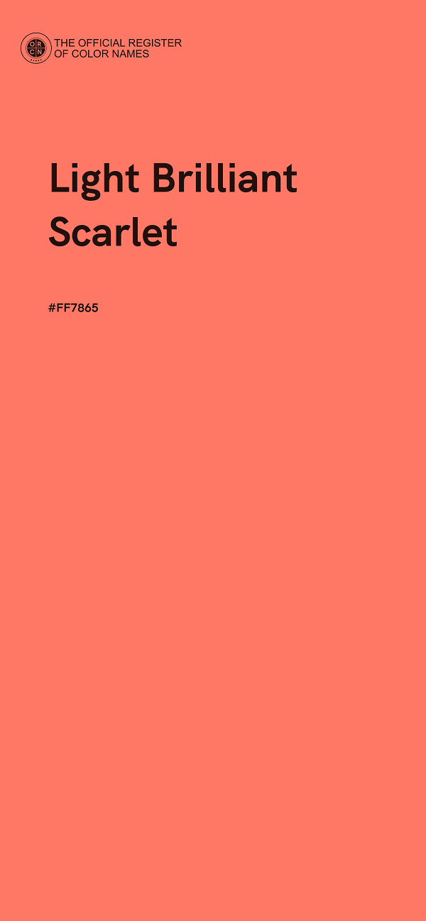 #FF7865 - Light Brilliant Scarlet color image