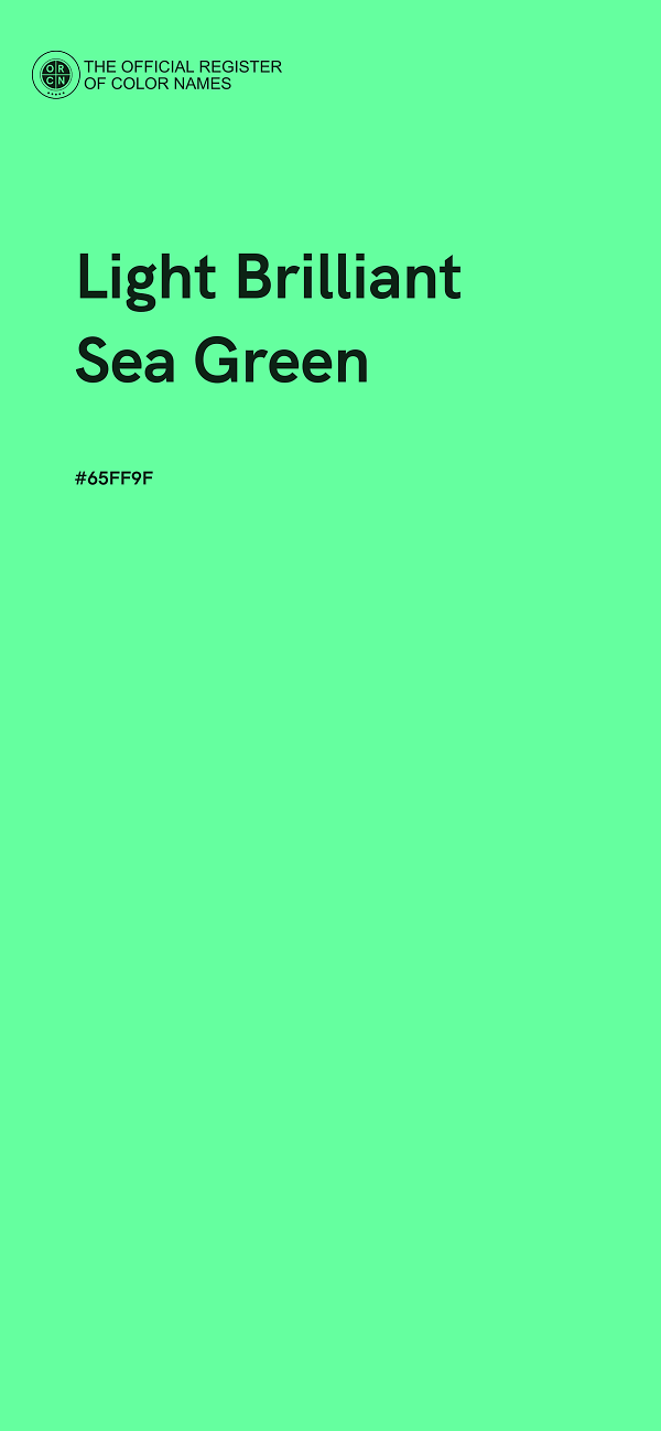 #65FF9F - Light Brilliant Sea Green color image