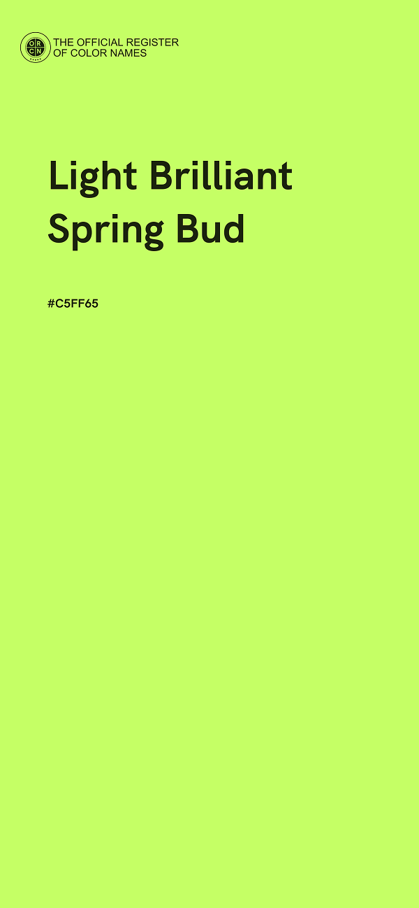 #C5FF65 - Light Brilliant Spring Bud color image