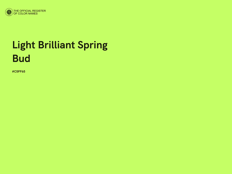 #C5FF65 - Light Brilliant Spring Bud color image