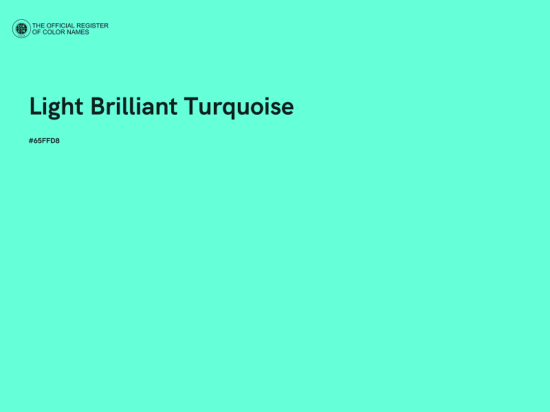 #65FFD8 - Light Brilliant Turquoise color image