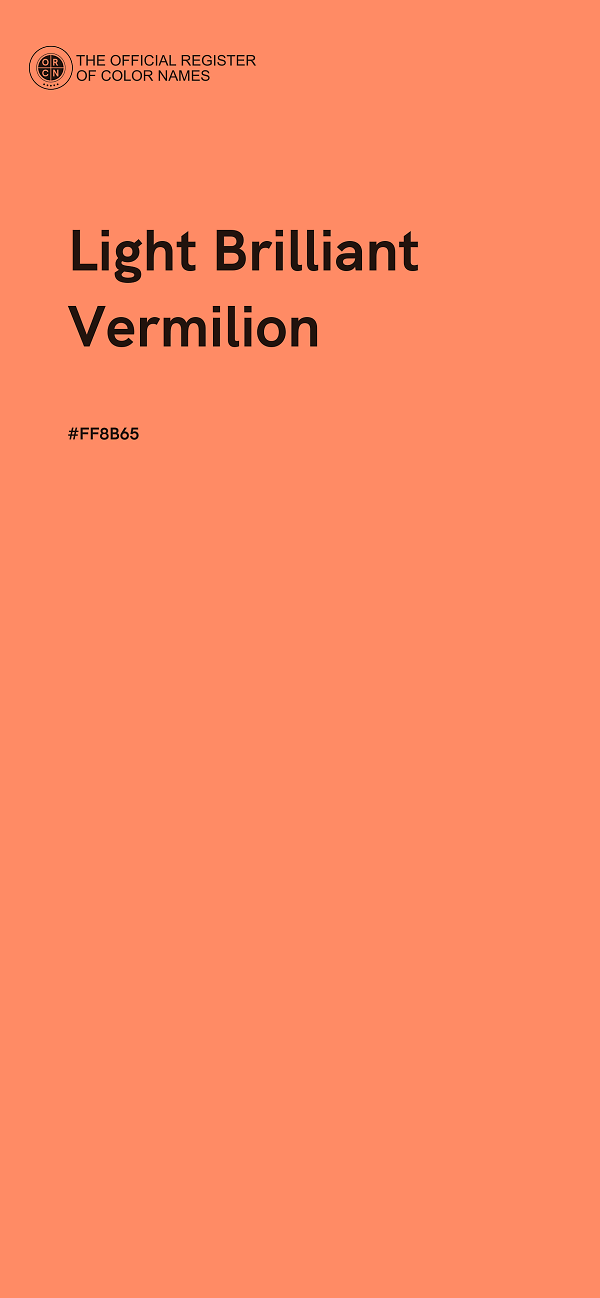 #FF8B65 - Light Brilliant Vermilion color image