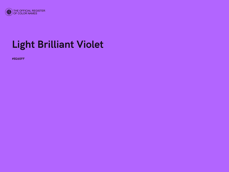 #B265FF - Light Brilliant Violet color image