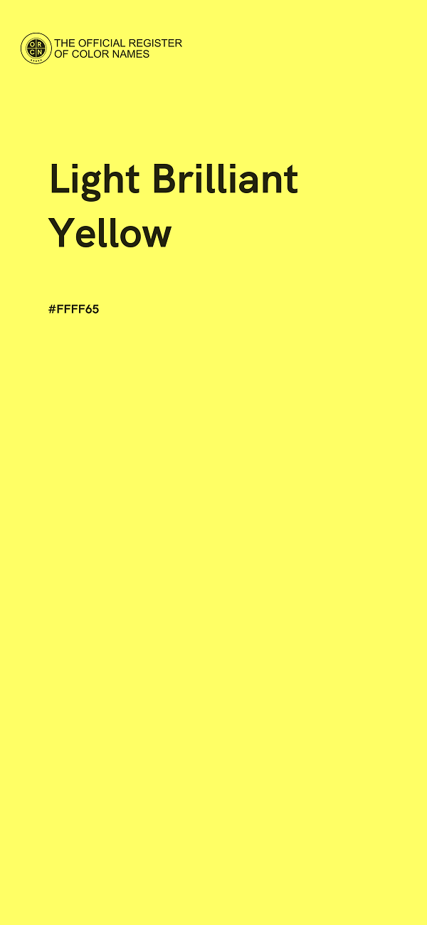 #FFFF65 - Light Brilliant Yellow color image