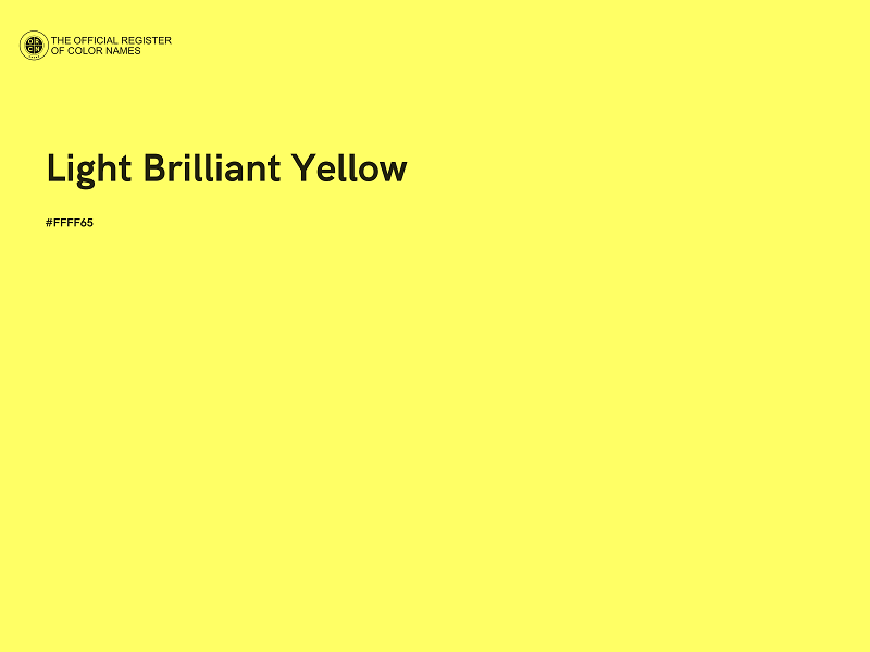 #FFFF65 - Light Brilliant Yellow color image