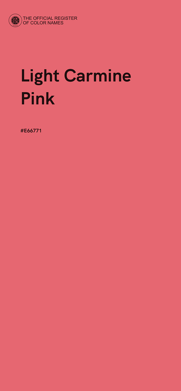 #E66771 - Light Carmine Pink color image