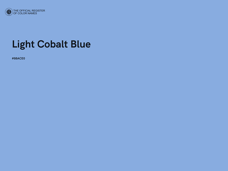 #88ACE0 - Light Cobalt Blue color image