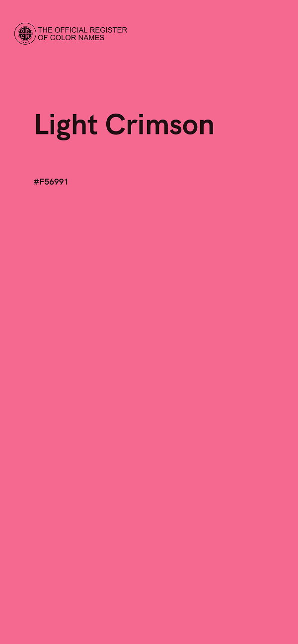 #F56991 - Light Crimson color image
