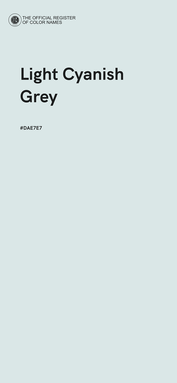 #DAE7E7 - Light Cyanish Grey color image