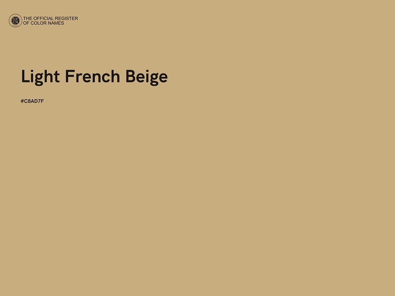 #C8AD7F - Light French Beige color image