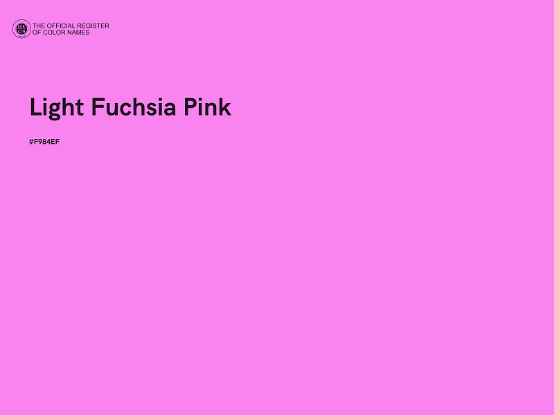 #F984EF - Light Fuchsia Pink color image