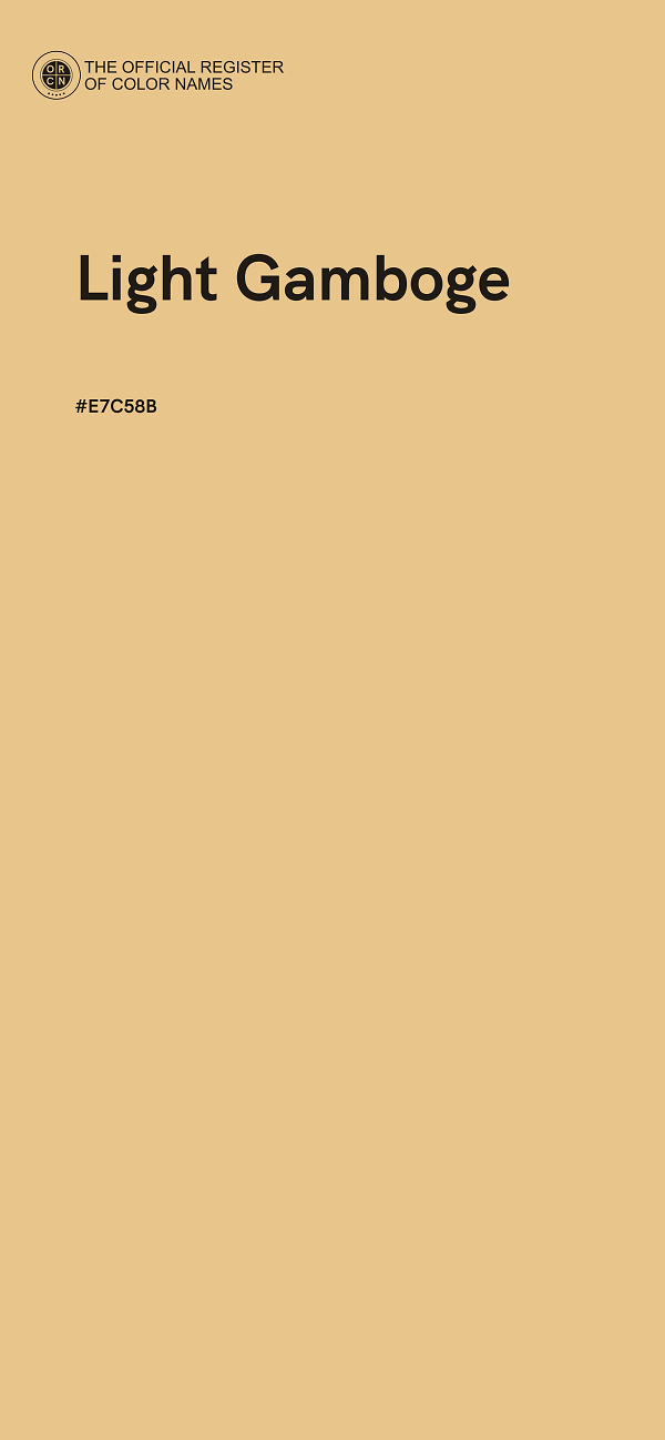#E7C58B - Light Gamboge color image