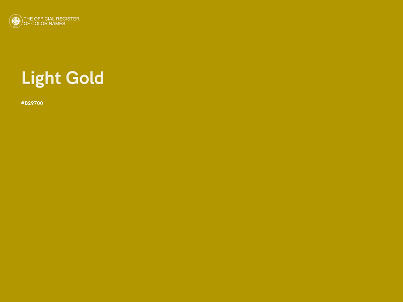 #B29700 - Light Gold color image