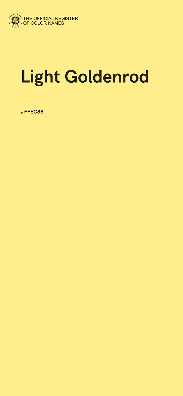 #FFEC8B - Light Goldenrod color image