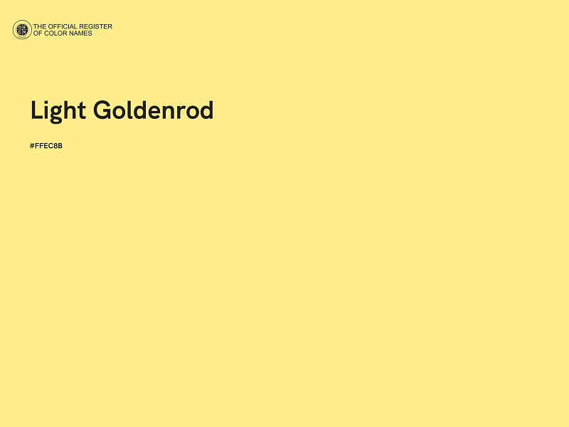 #FFEC8B - Light Goldenrod color image
